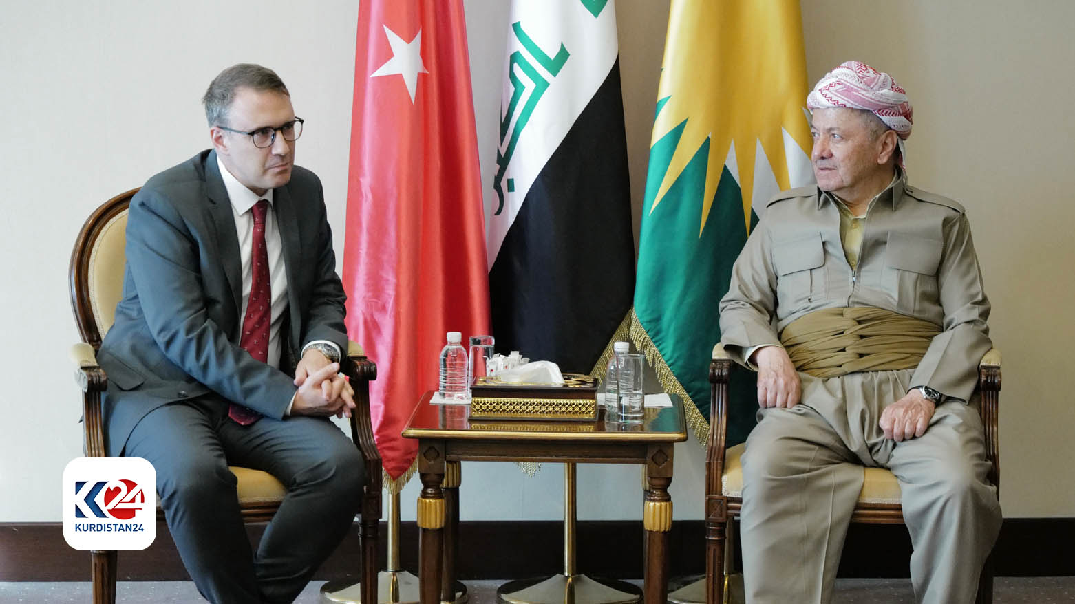 KDP President Masoud Barzani Welcomed Turkish Ambassador